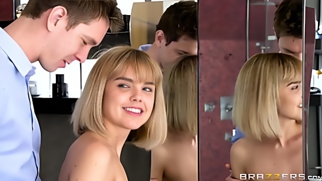 Dillion Harper с каре наслаждается куни и подмахивает попкой во время секса в киску