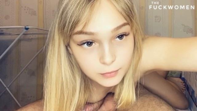 Студентка с крашенными волосами сосет чуваку в позе 69