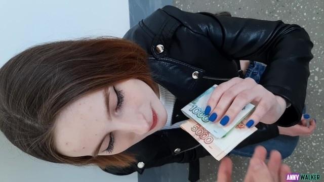 Public agent Anna Walker-Blowjob for money