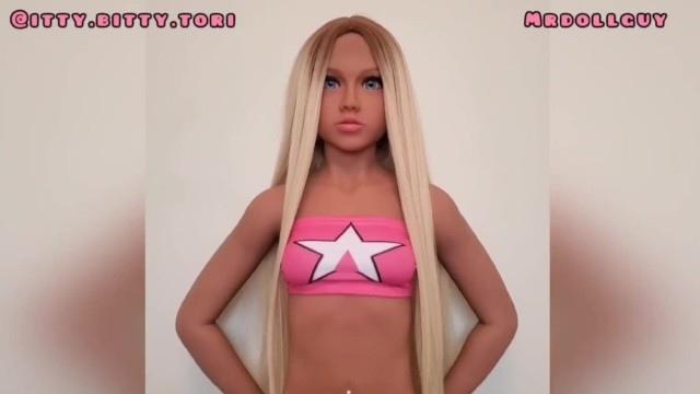 Fit sexdoll gets cheer uniform checked out