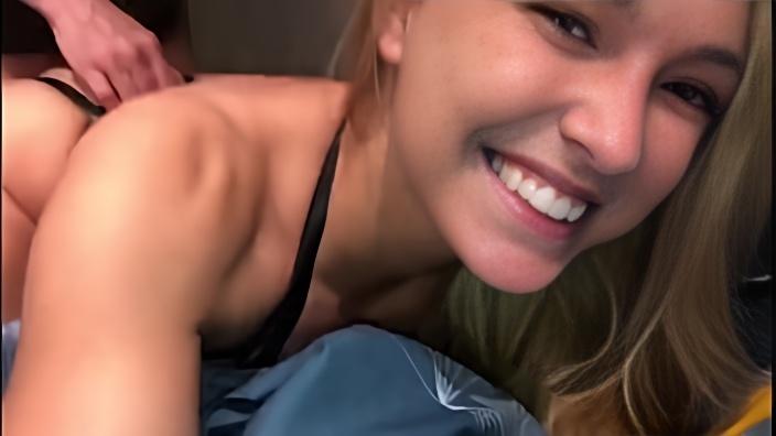 slut wishes everyone strength in corona times while filming herself