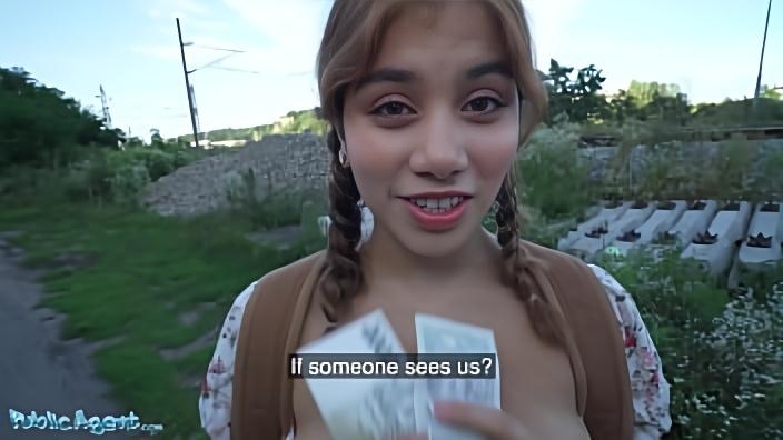 Public Agent Hot Thief Marina Gold Fucked in the Woods