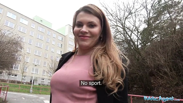 Public Agent – Russian shaved pussy fucked for cash