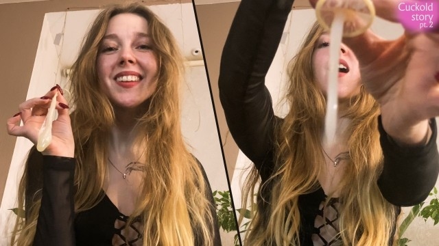 Eat My Lover's Cum, hubby , Cuckold CEI