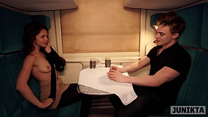 Neighbor lost cards and got a huge dick on the train JUNIKTA