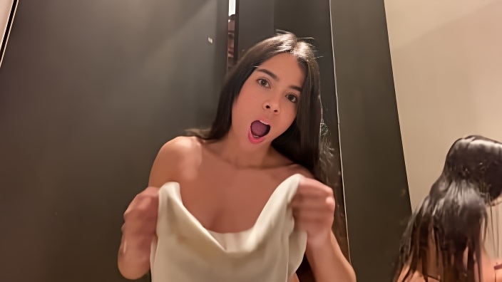 They caught me in the store fitting room squirting, cumming everywhere