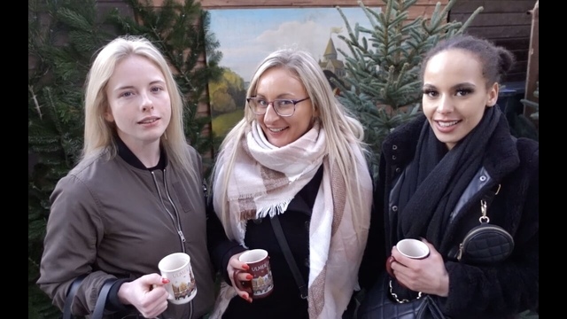 Christmas Market 3 Women Fucked 1 Man!
