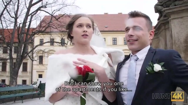 HUNT4K. Rich man pays well to fuck hot young babe on her wedding day