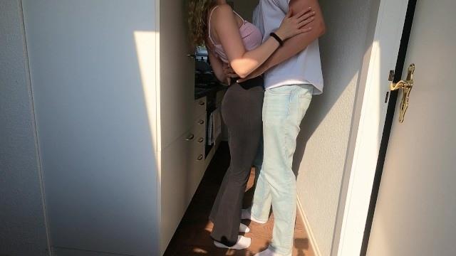 we're caught having dirty ass sex in the kitchen