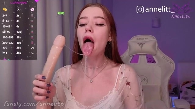 Deep slobbery throat from AnneLitt