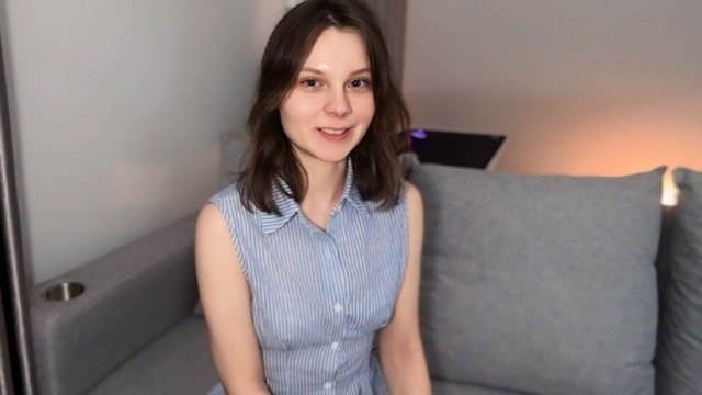 She Decided to Make Porn. First Casting for a Cute 19 year old Amateur
