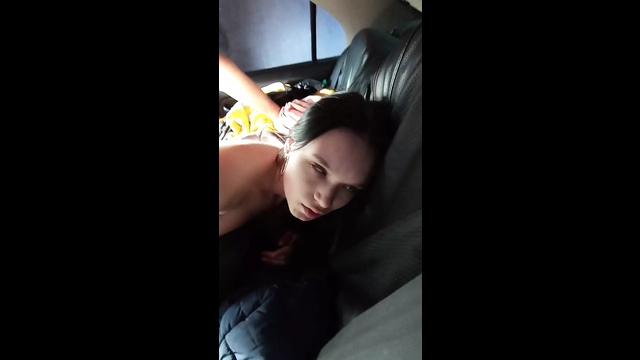 Insane Nympho Hot Brunette Fucks In The Car and Has Multiple Orgasms